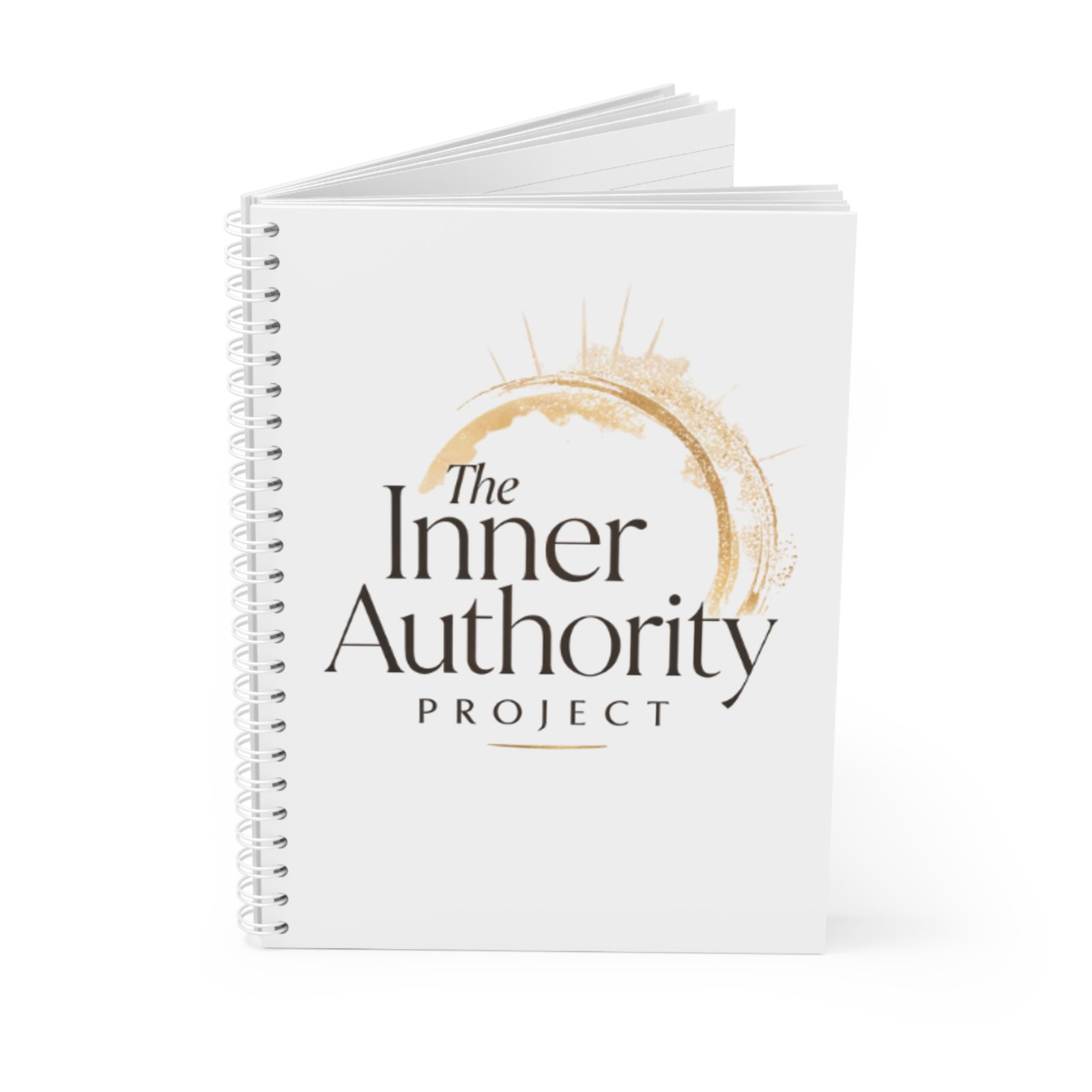 Inner Authority Project Spiral Notebook — Gold Logo Journal for Self-Discovery & Goal Setting - Image 4