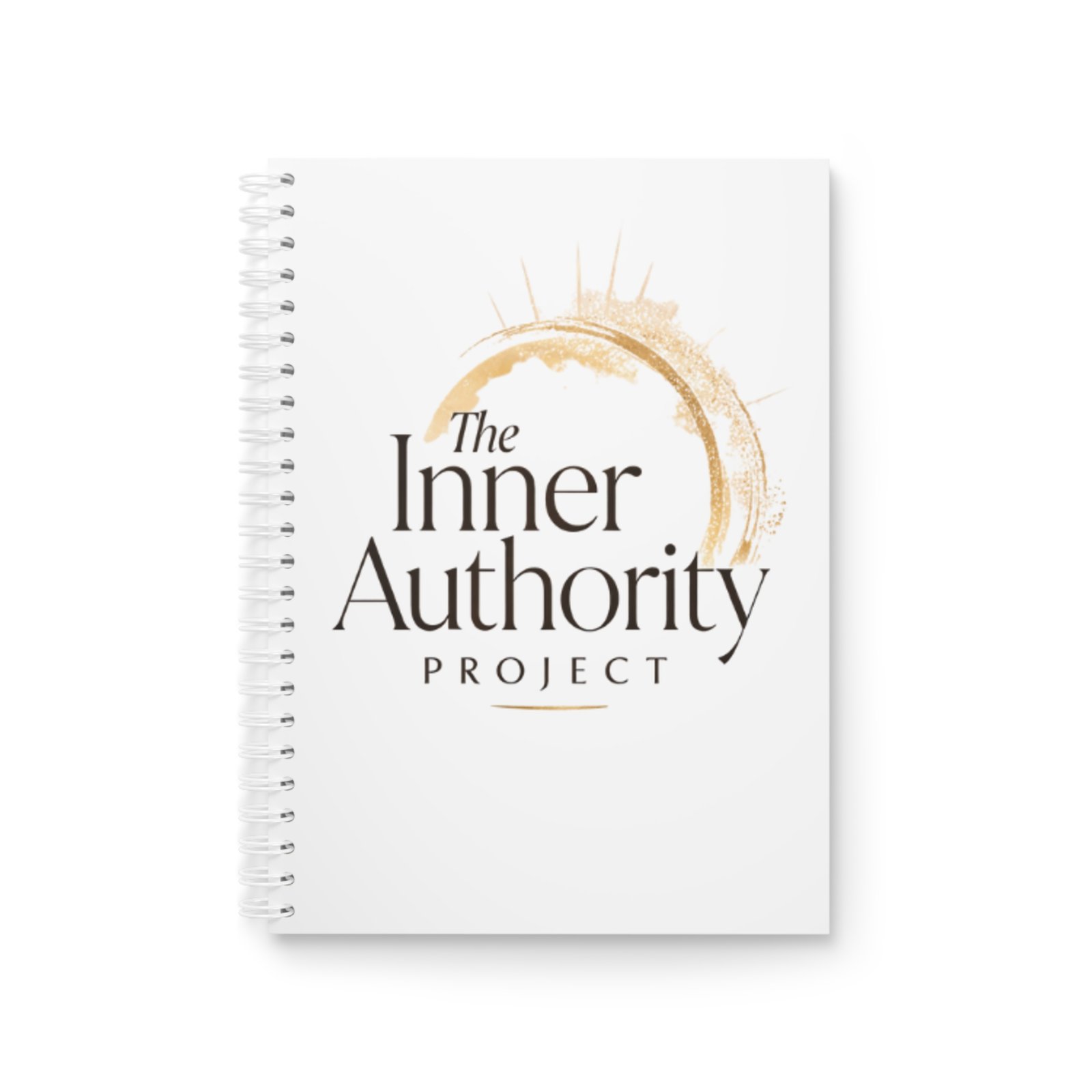 Inner Authority Project Spiral Notebook — Gold Logo Journal for Self-Discovery & Goal Setting - Image 3