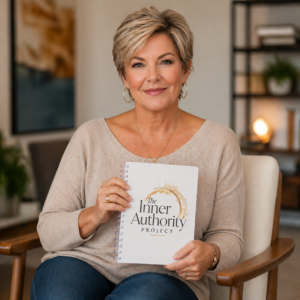 Inner Authority Project Spiral Notebook — Gold Logo Journal for Self-Discovery & Goal Setting