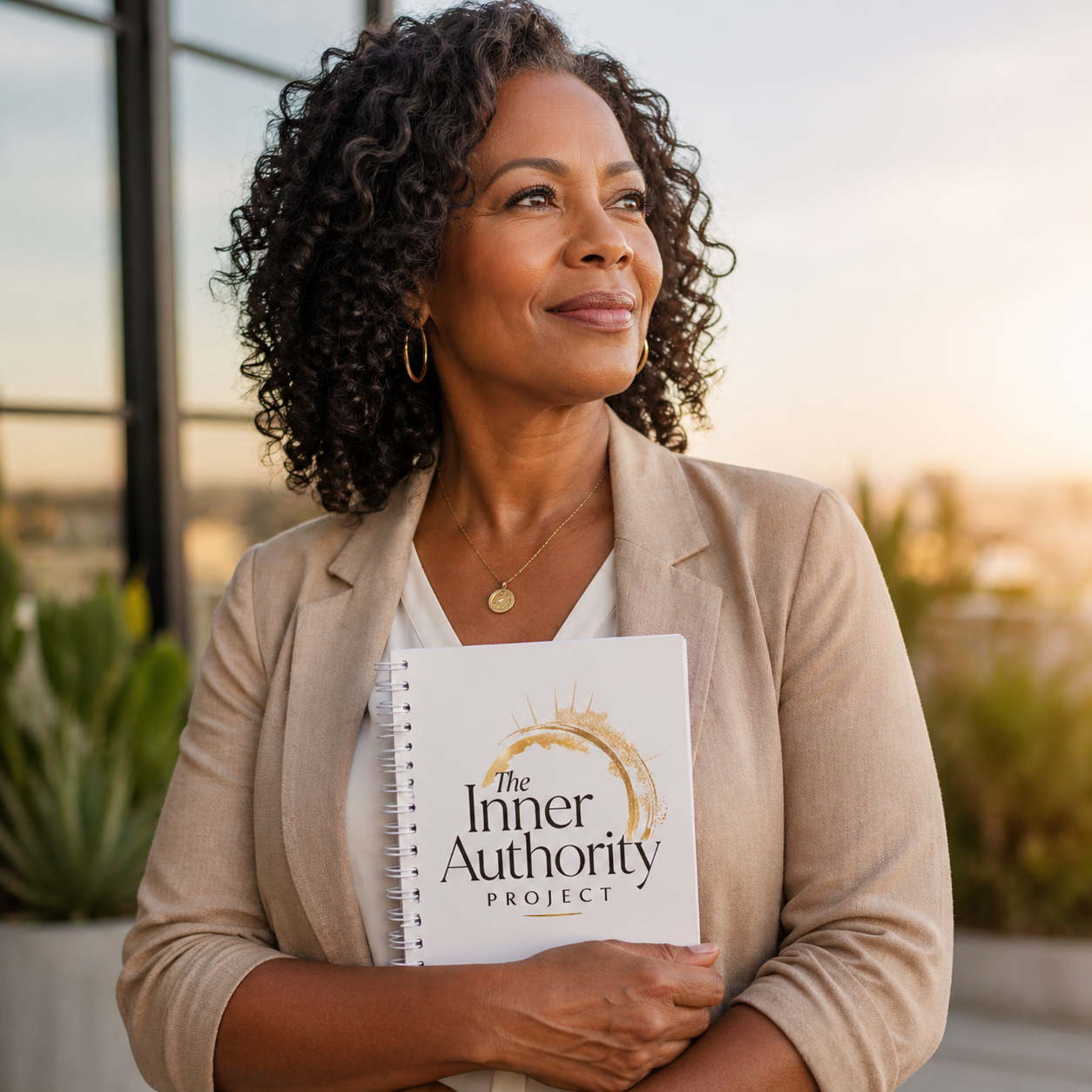 Inner Authority Project Spiral Notebook — Gold Logo Journal for Self-Discovery & Goal Setting - Image 2